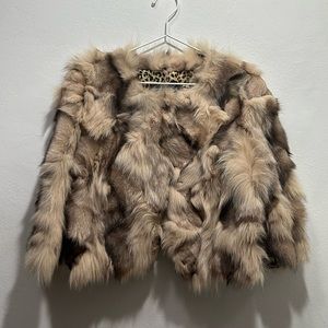 Dana Stein fur jacket- mint condition. Size L